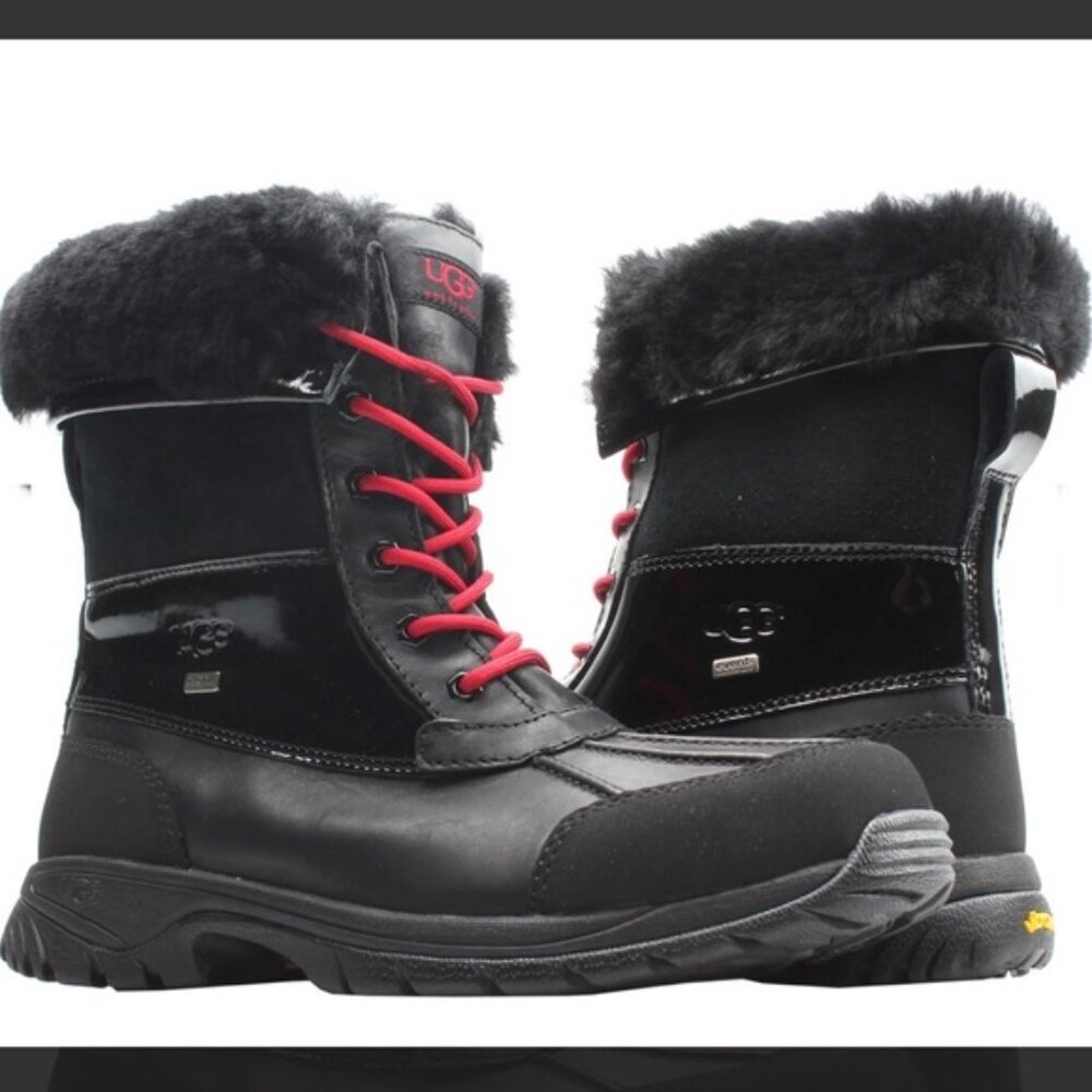 UGG Butte Adirondack Waterproof Winter Leather Shearling Boot Vibram Unisex 8